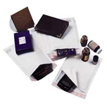 Sealed Air Cushioned Mailer- Self-Seal- 8-.50in.x12in., White, 100PK SEL39258